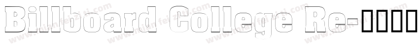Billboard College Re字体转换